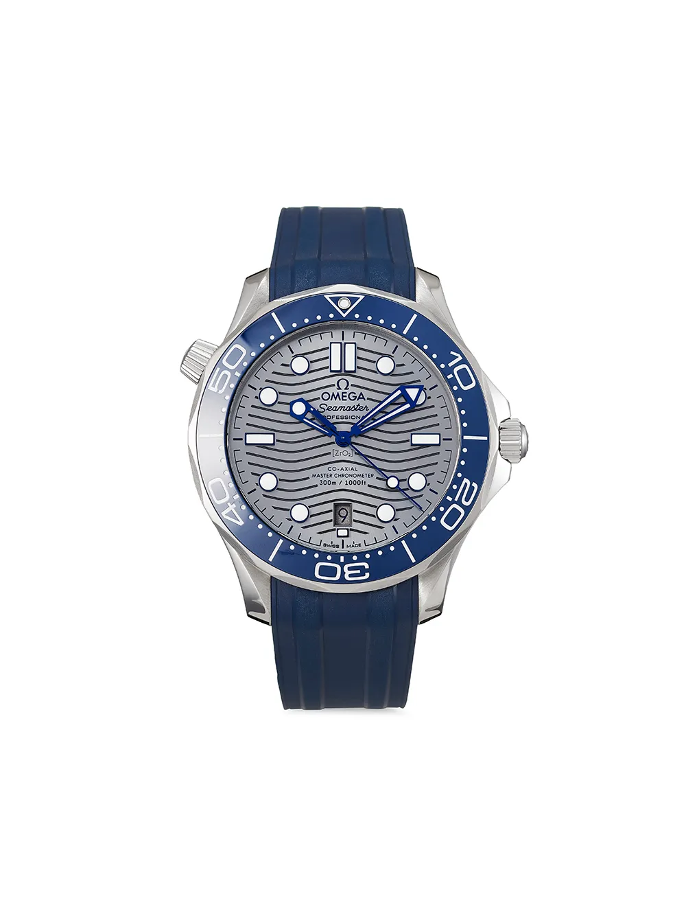 фото Omega наручные часы seamaster diver 300m co-axial master chronometer pre-owned 42 мм 2019-го года