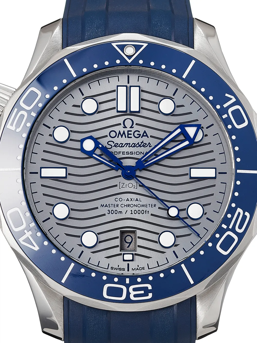 фото Omega наручные часы seamaster diver 300m co-axial master chronometer pre-owned 42 мм 2019-го года
