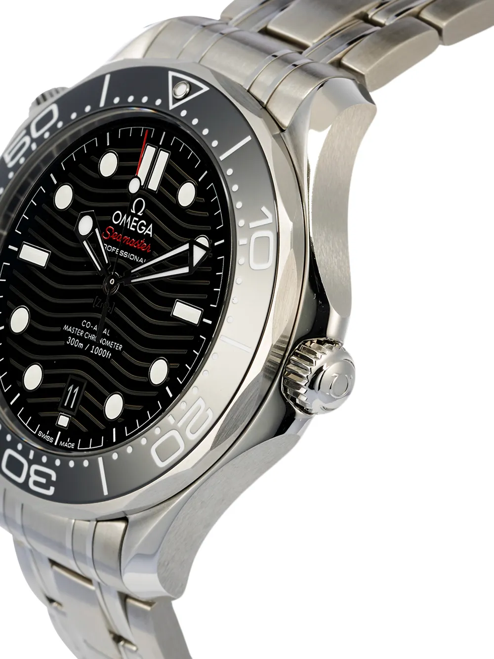 фото Omega наручные часы seamaster diver 300m co-axial master chronometer pre-owned 42 мм 2021-го года