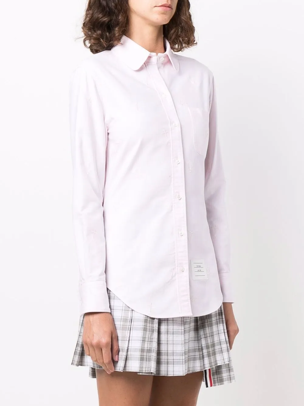 фото Thom browne рубашка оксфорд