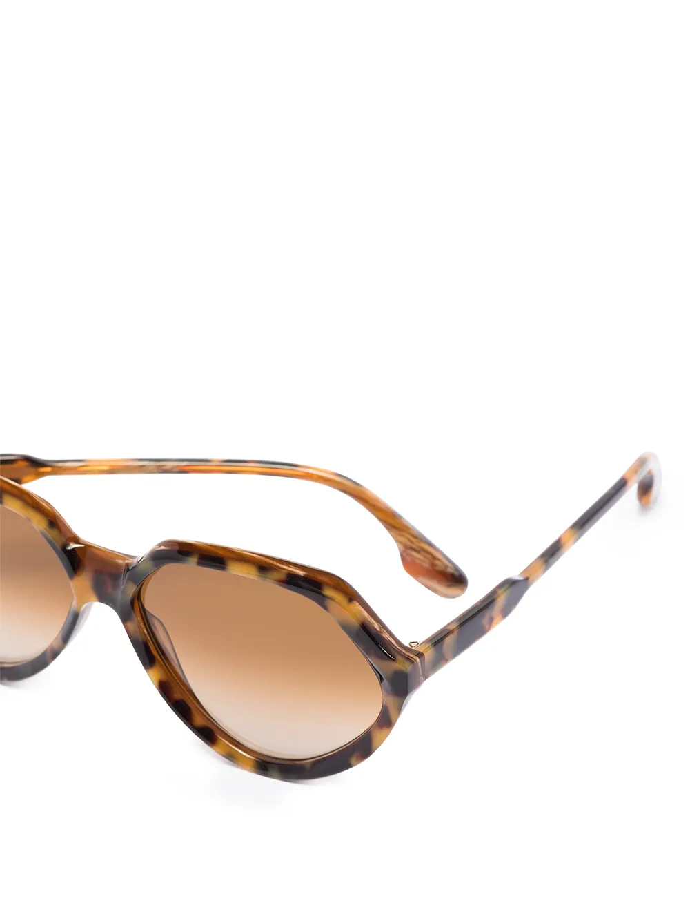 фото Victoria beckham eyewear солнцезащитные очки в круглой оправе с принтом