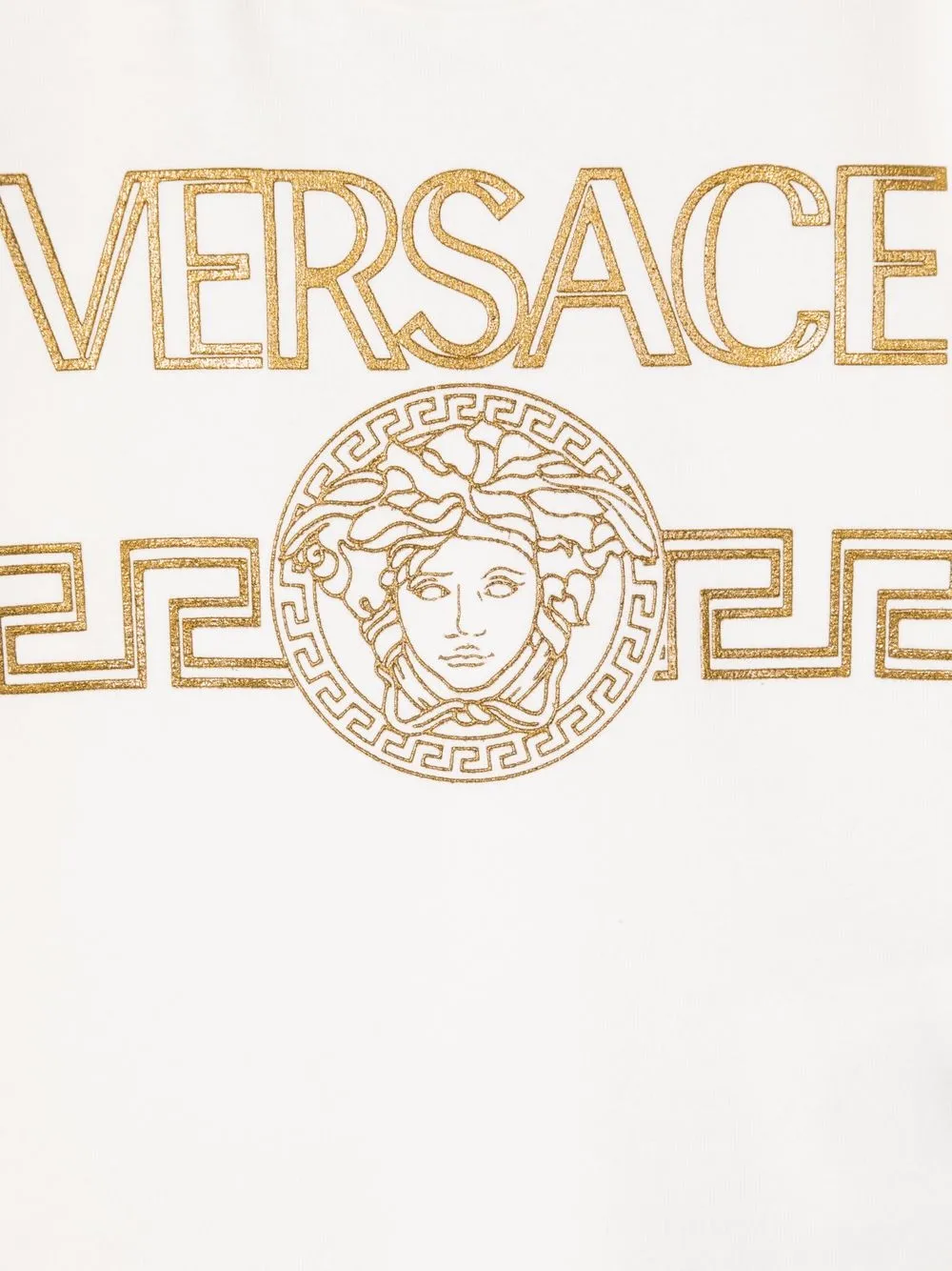 фото Versace kids футболка с тисненым логотипом