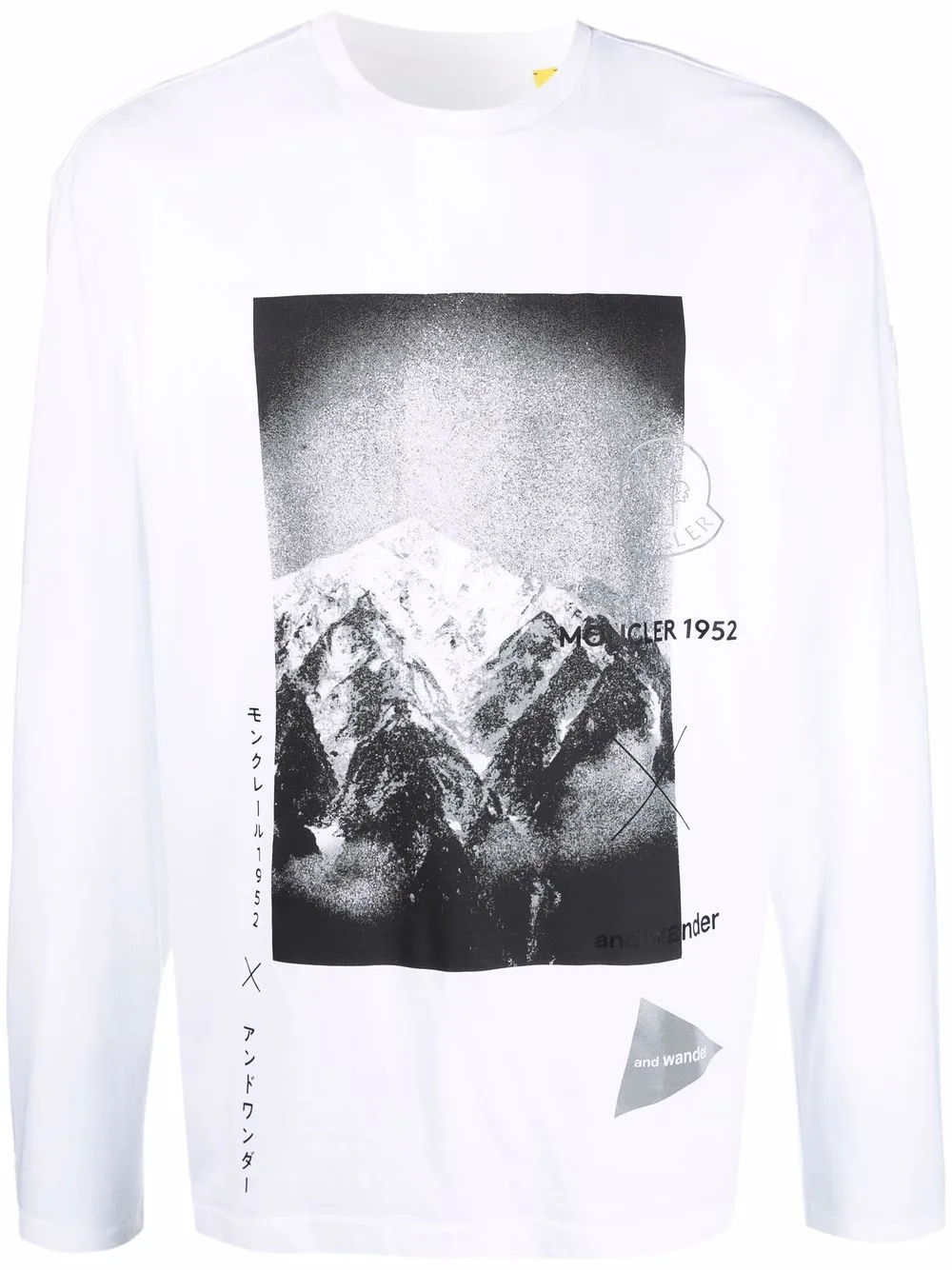 фото Moncler genius футболка x and wander 2 moncler 1952 с длинными рукавами