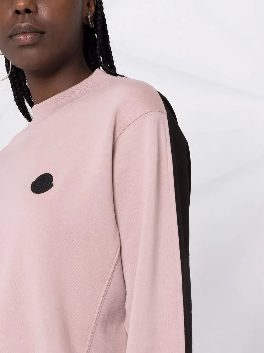 фото Moncler толстовка в стиле колор-блок с логотипом