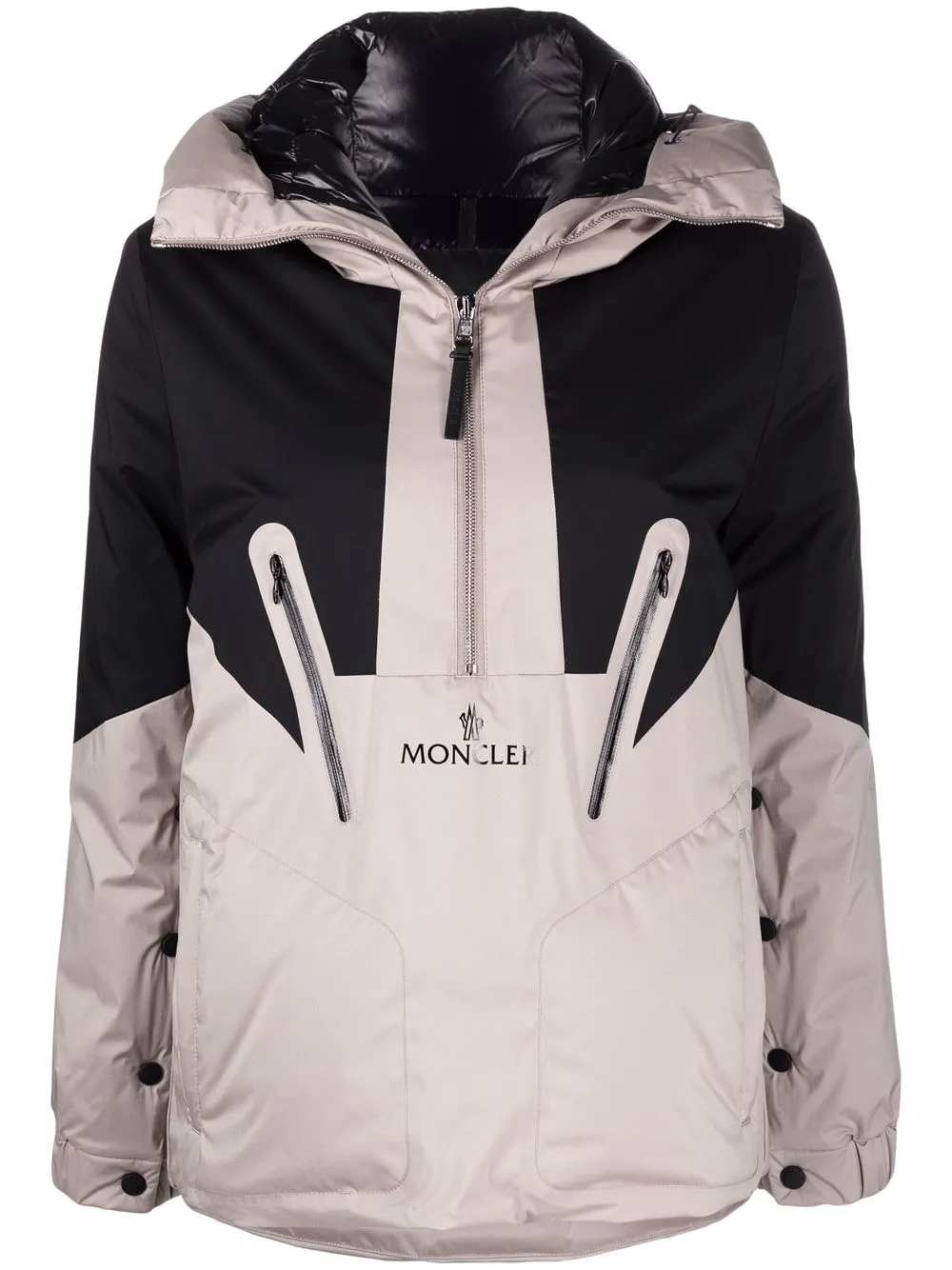 фото Moncler пуховик iberis с воротником на молнии