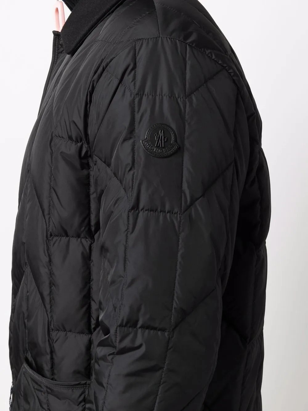 фото Moncler стеганый пуховик moreau