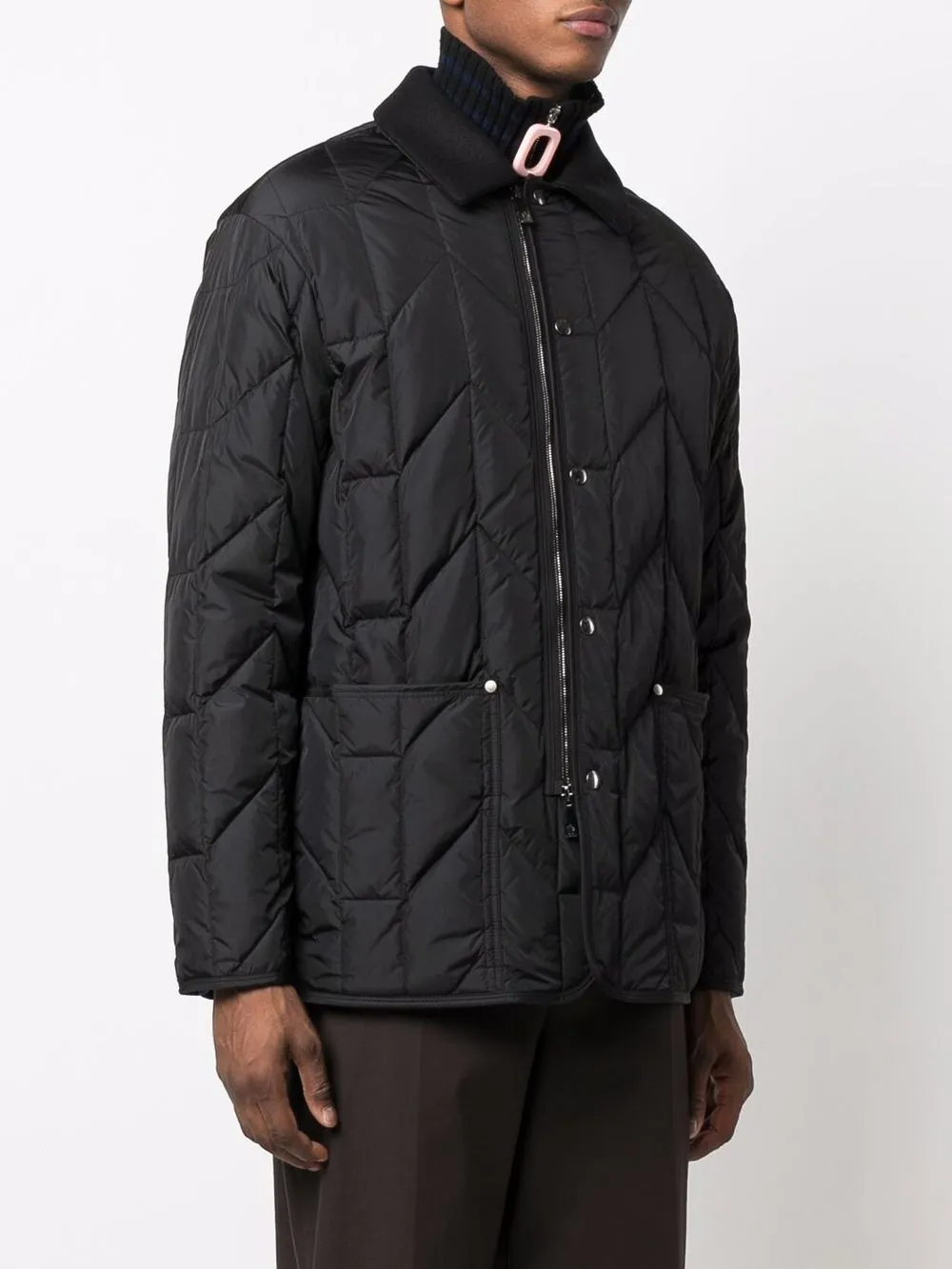 фото Moncler стеганый пуховик moreau