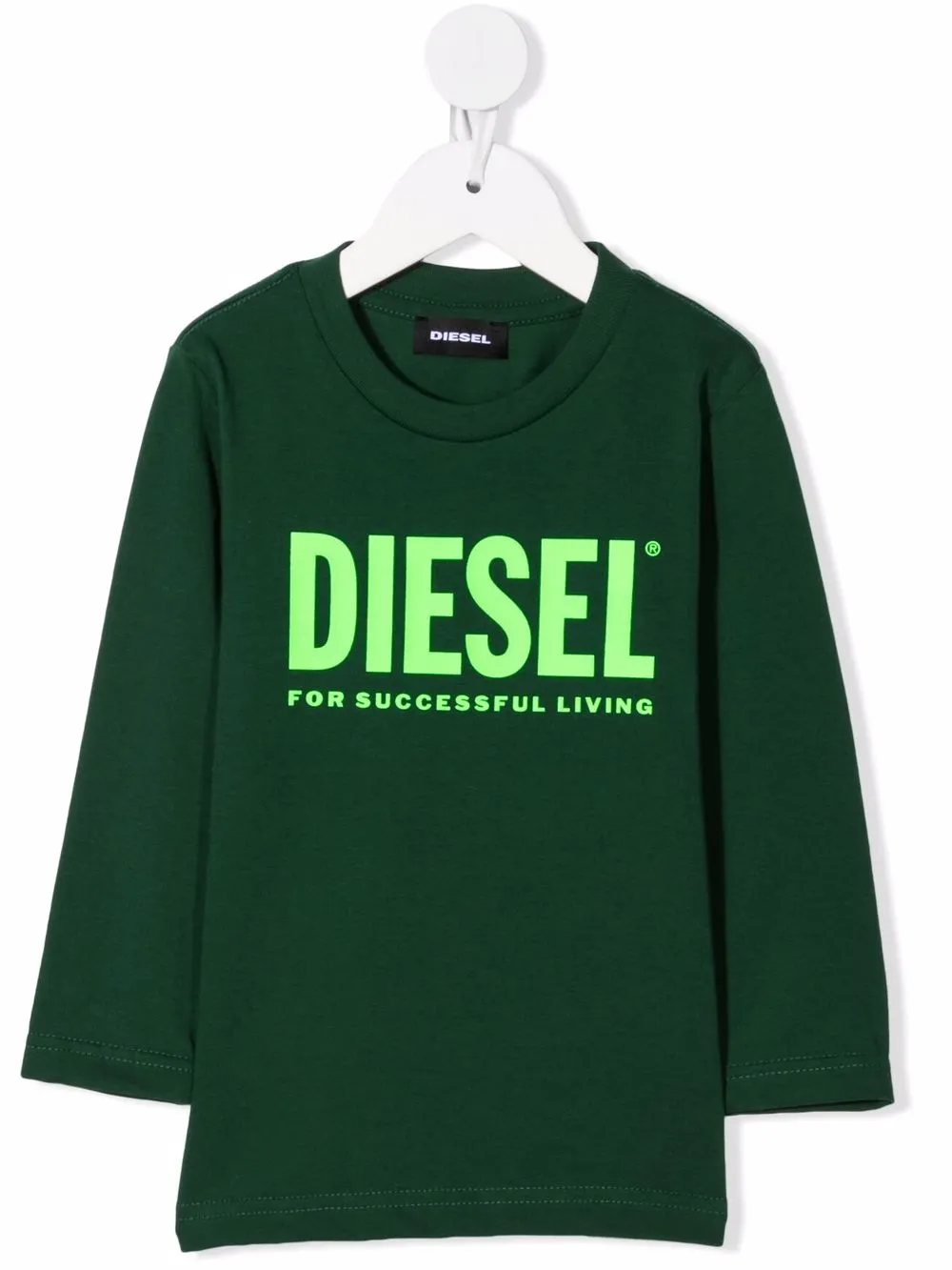 фото Diesel kids топ с длинными рукавами и логотипом