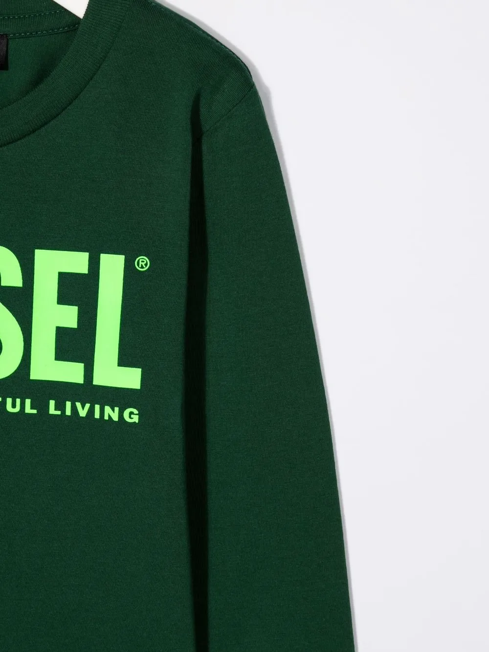 фото Diesel kids топ с длинными рукавами и логотипом