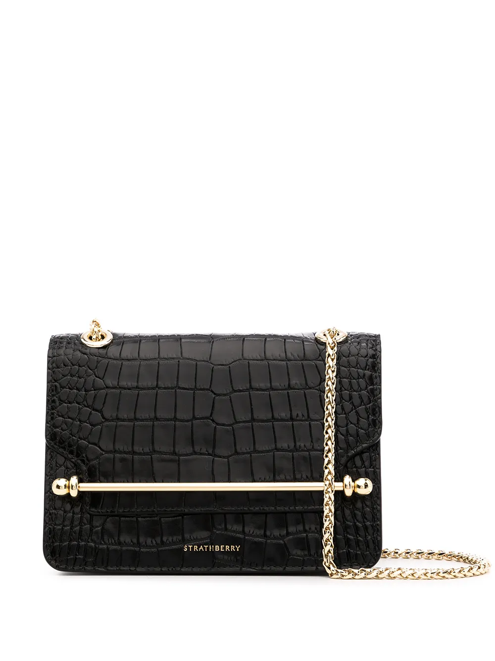фото Strathberry сумка через плечо с тиснением под кожу крокодила