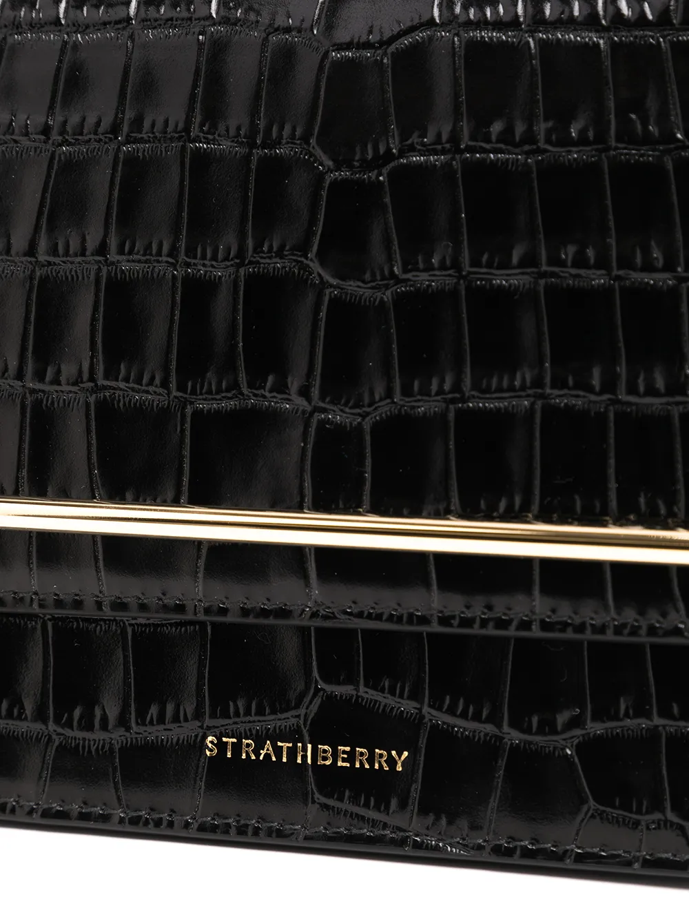 фото Strathberry сумка через плечо с тиснением под кожу крокодила