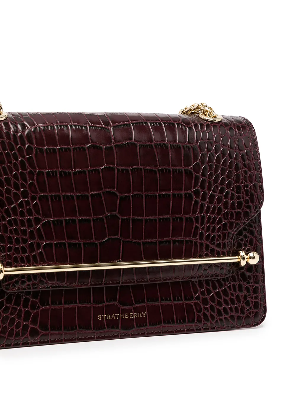 фото Strathberry сумка через плечо с тиснением под крокодила