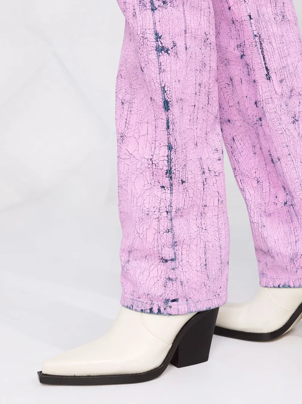 фото Msgm фактурные джинсы прямого кроя