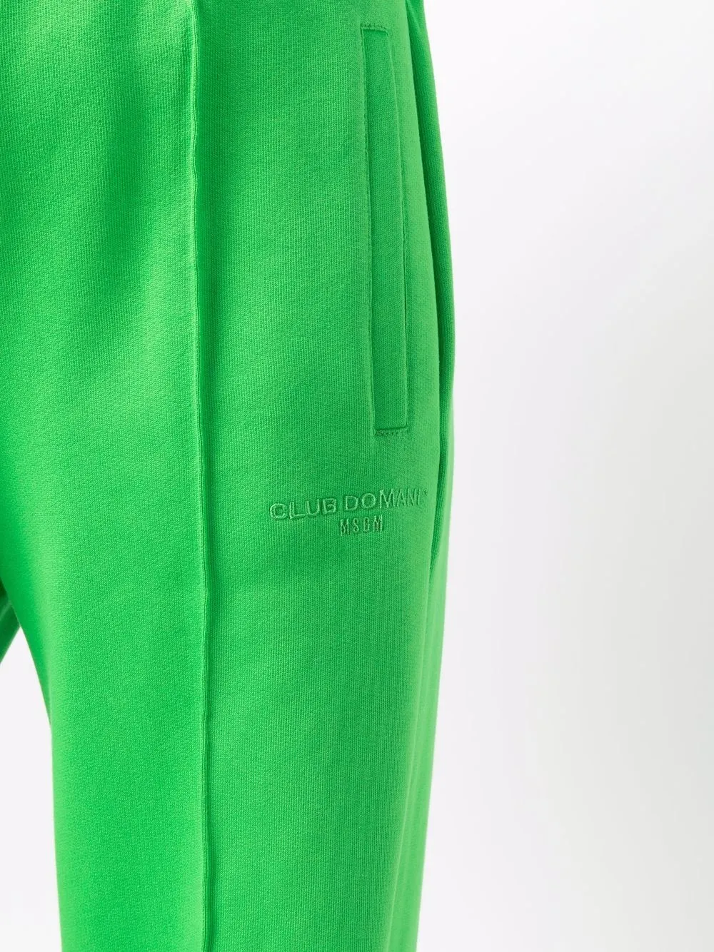 фото Msgm спортивные брюки с завышенной талией и логотипом