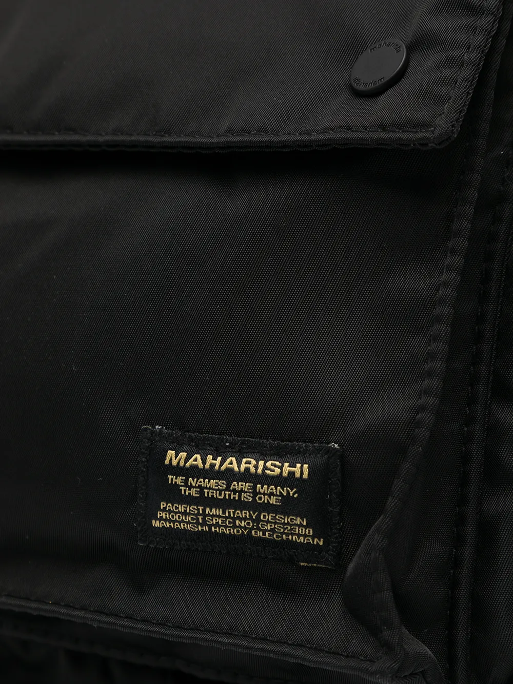 фото Maharishi поясная сумка с нашивкой-логотипом