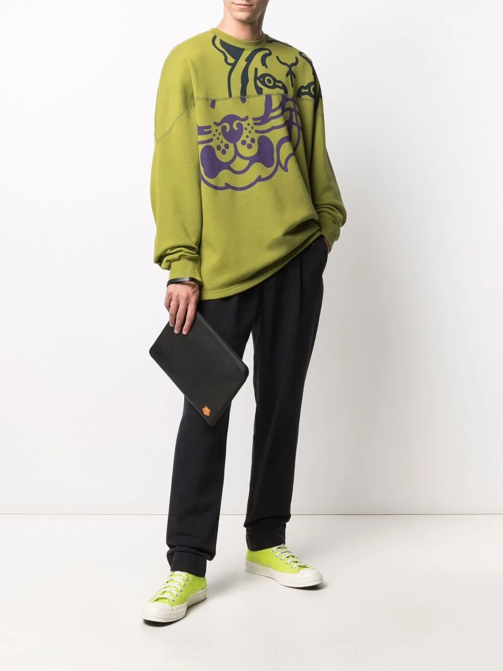 фото Kenzo толстовка с принтом tiger
