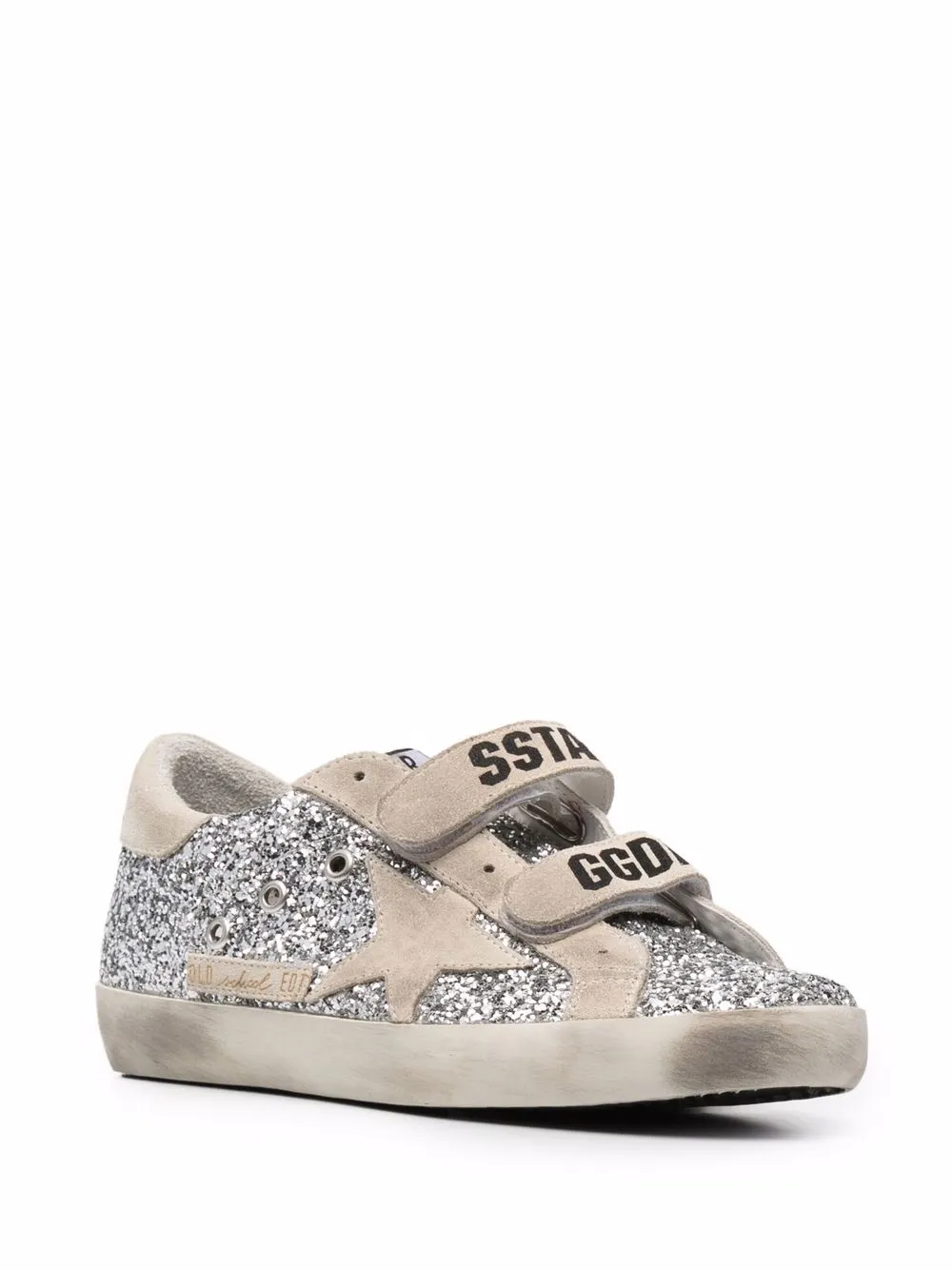 фото Golden goose кеды s-star с блестками