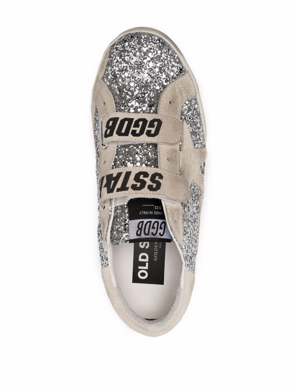 фото Golden goose кеды s-star с блестками