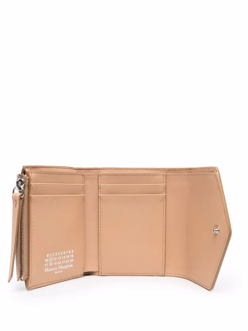 Maison Margiela Four Stitch Leather Wallet In Nude Neutrals Modesens