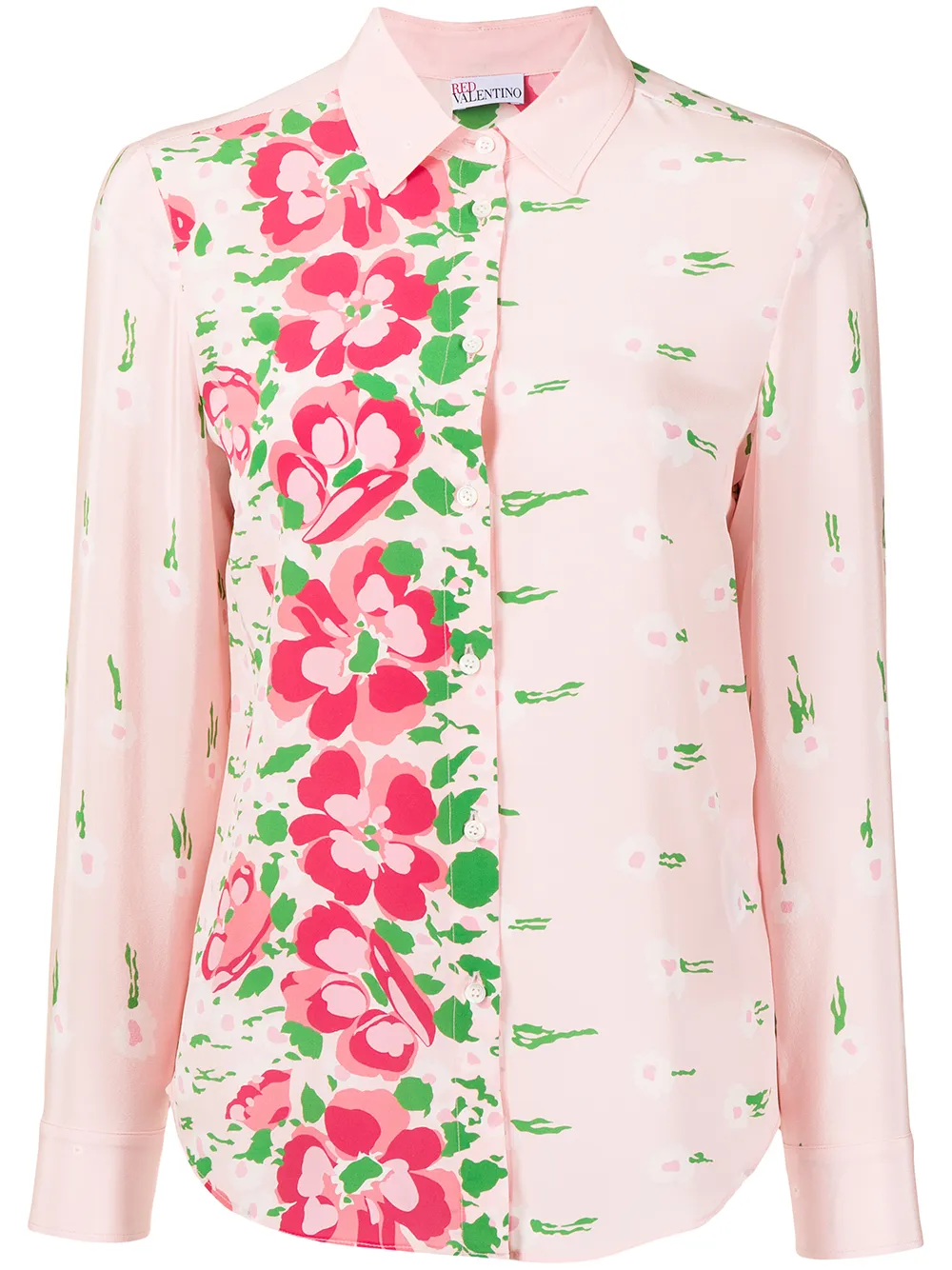 фото Red valentino рубашка с цветочным принтом