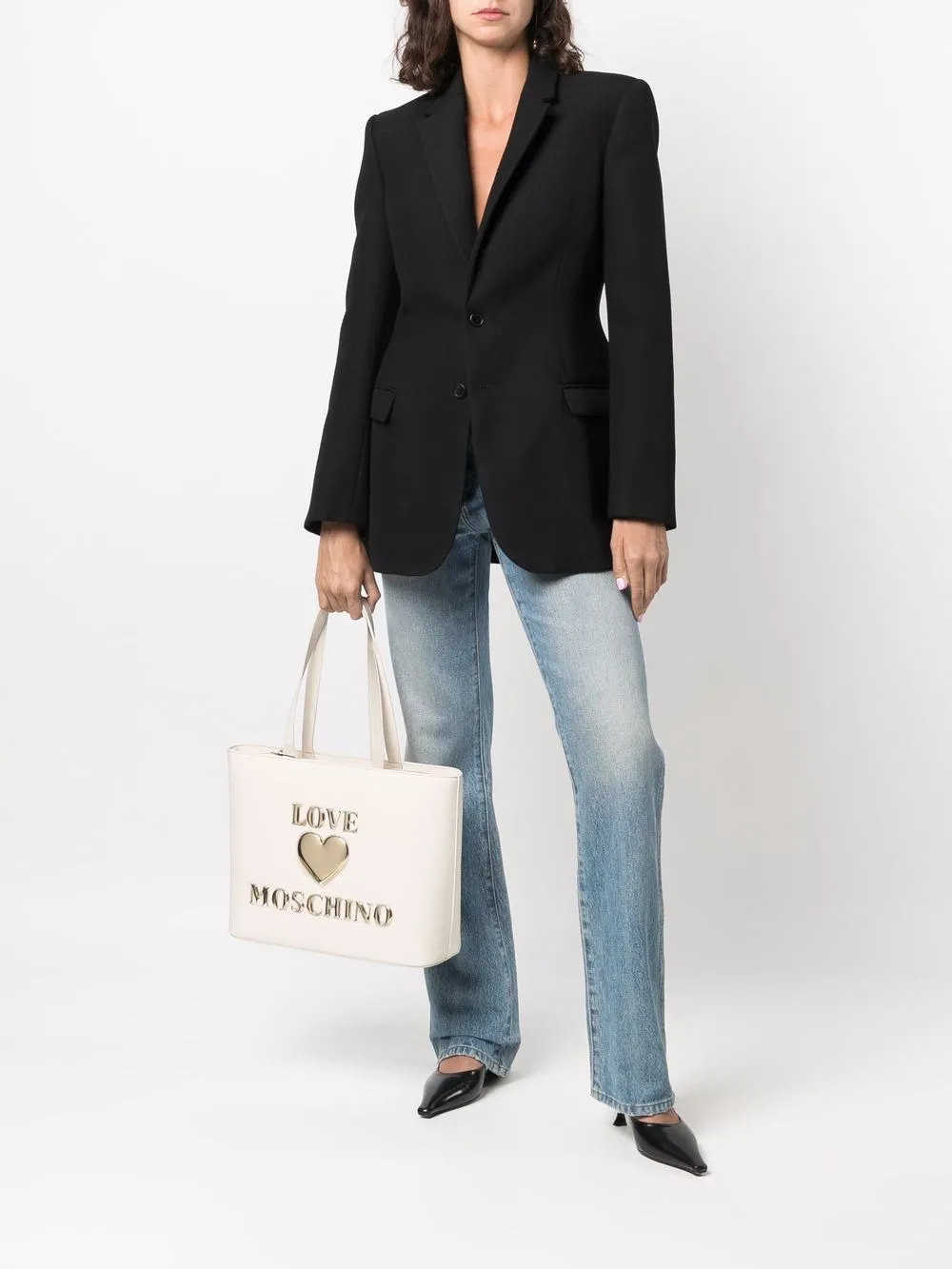 фото Love moschino сумка-тоут с логотипом