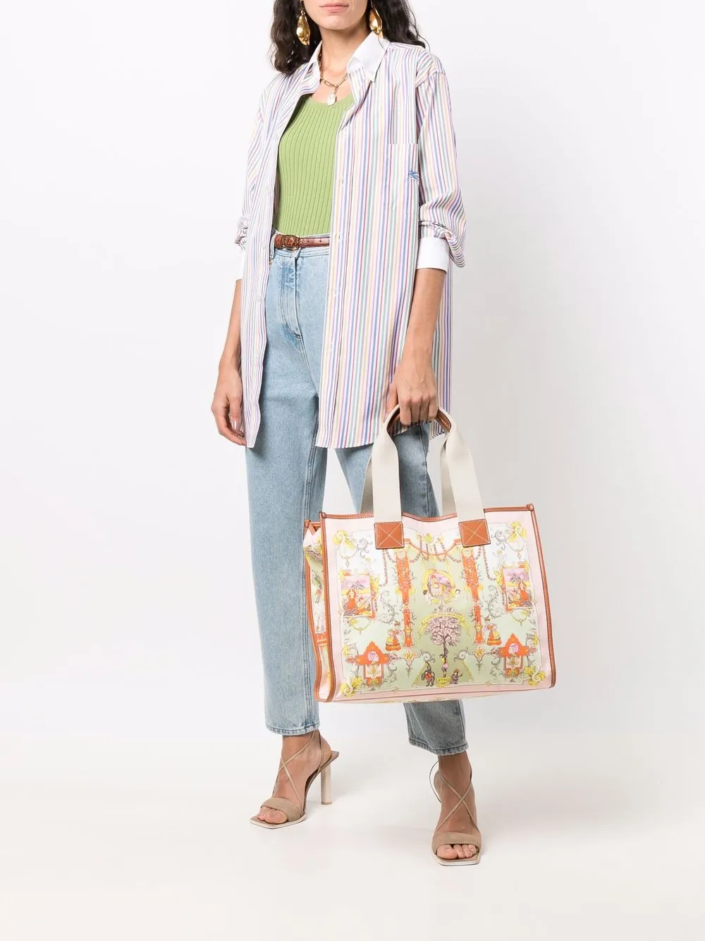 фото Etro рубашка в полоску