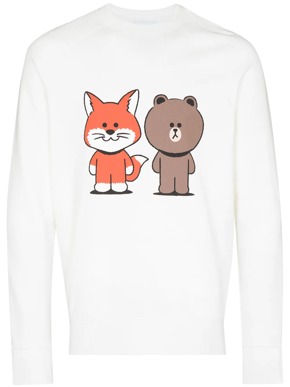 фото Maison kitsuné толстовка из коллаборации с line friends