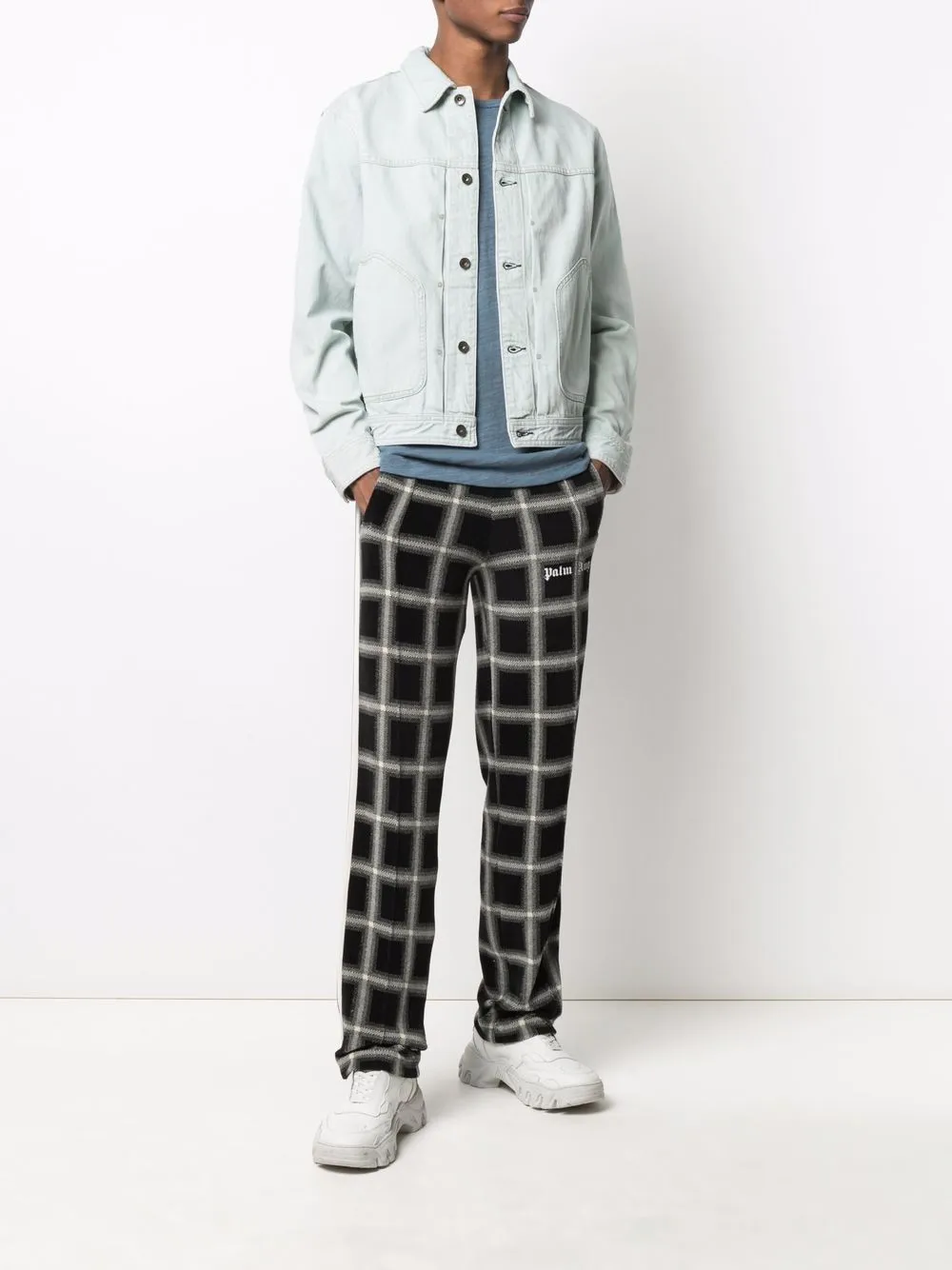 фото Rag & bone джинсовая куртка с эффектом потертости