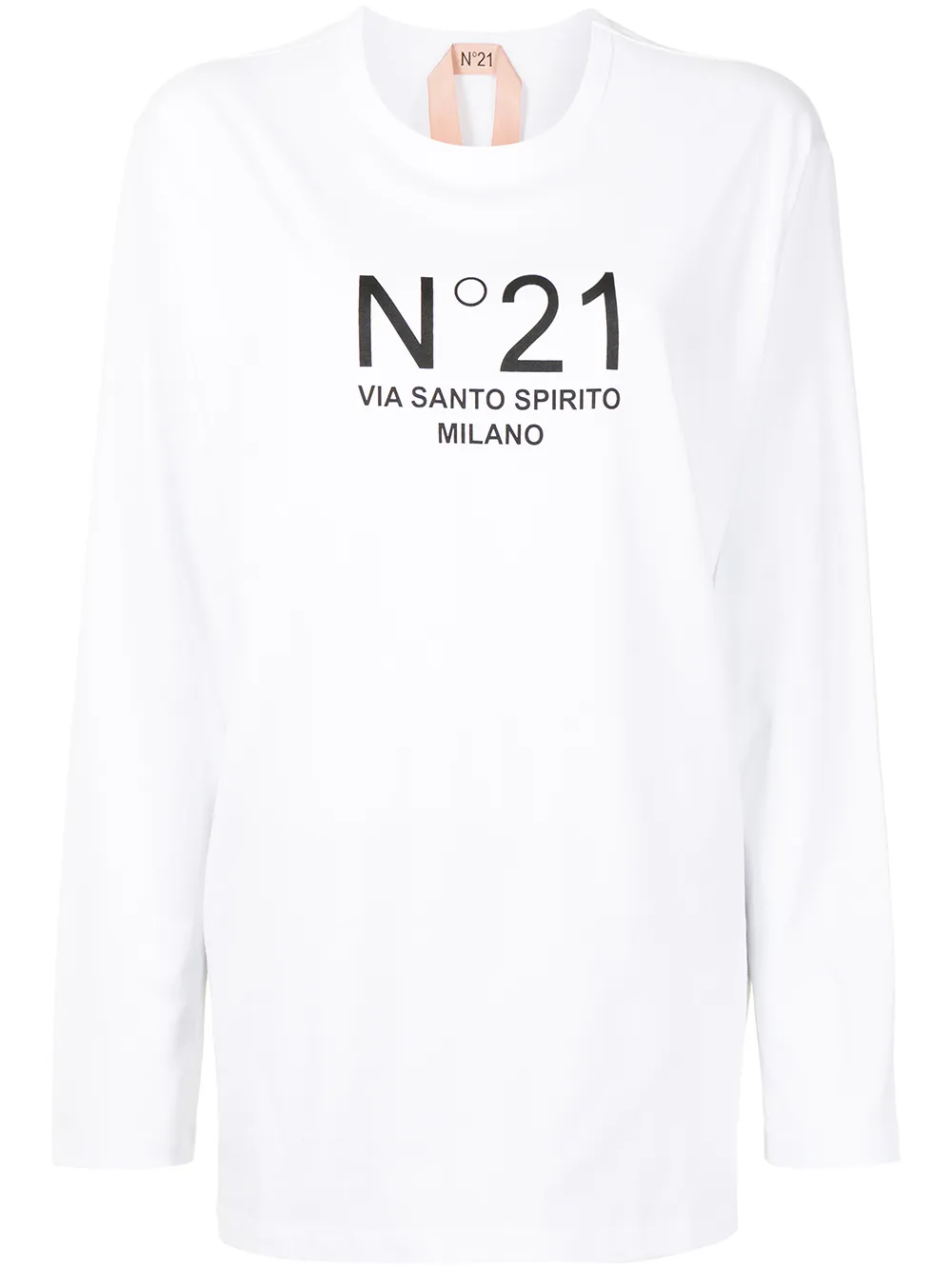 Nº21 logo-print round-neck T-shirt - White
