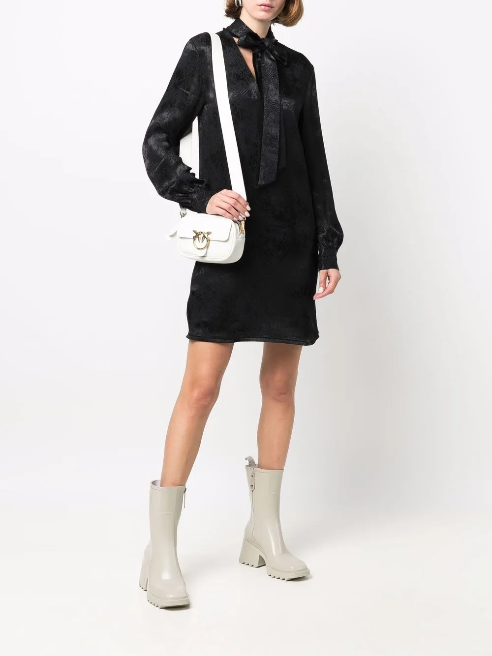 фото Pinko платье мини с кружевом