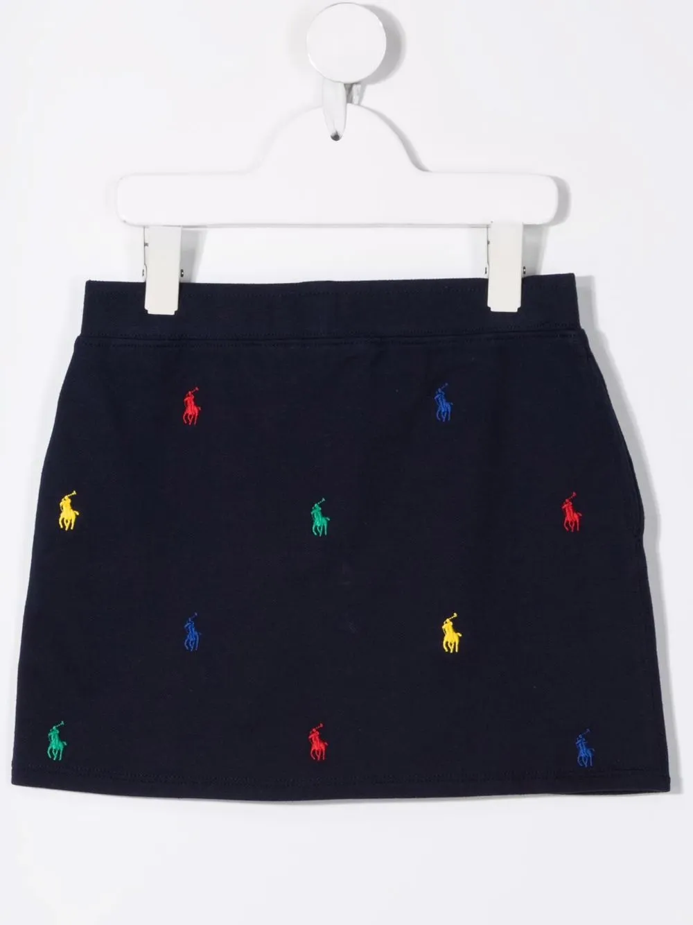 фото Ralph lauren kids мини-юбка с вышивкой polo pony