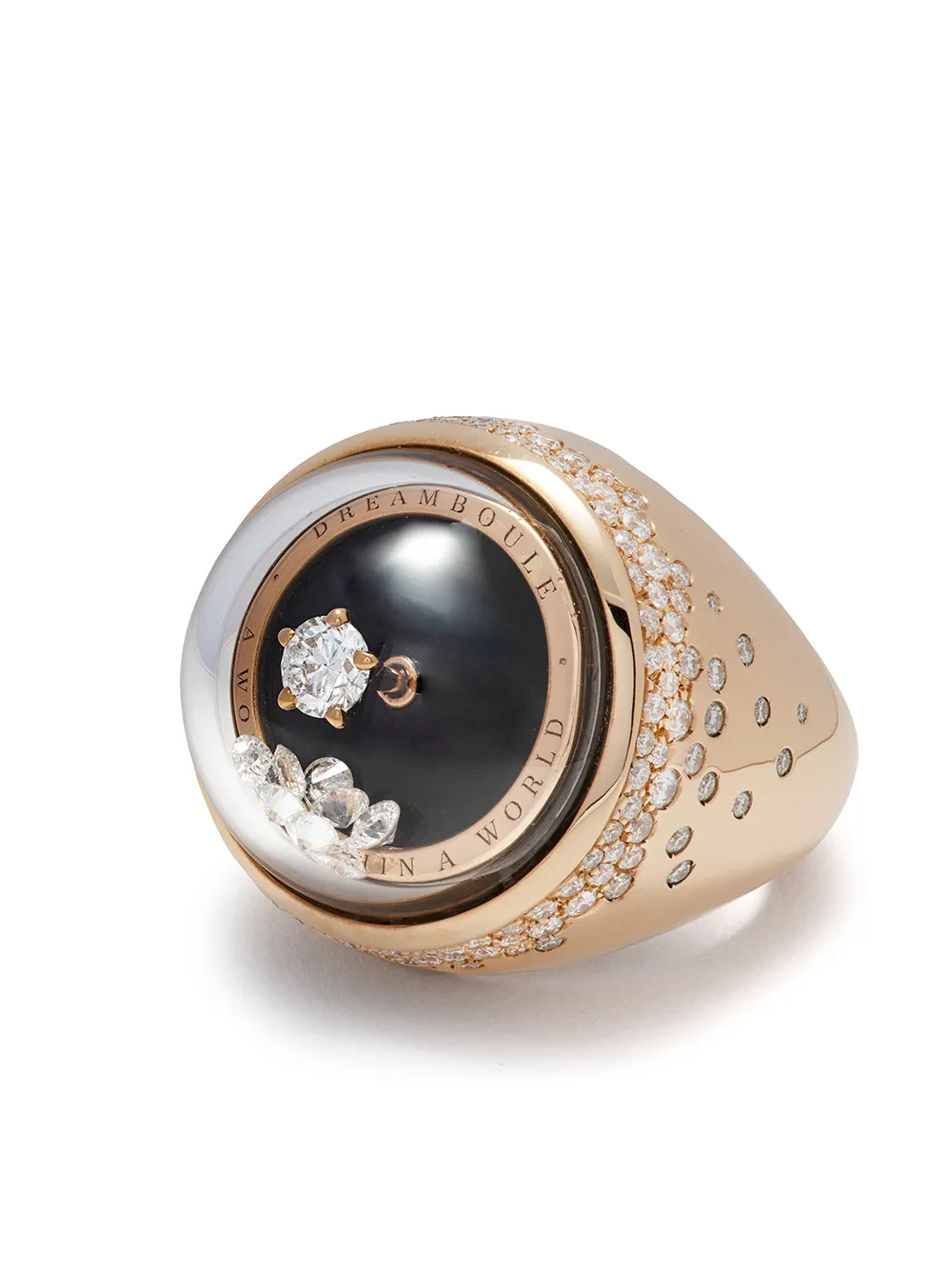 фото Dreamboule кольцо free & fun из розового золота с бриллиантами