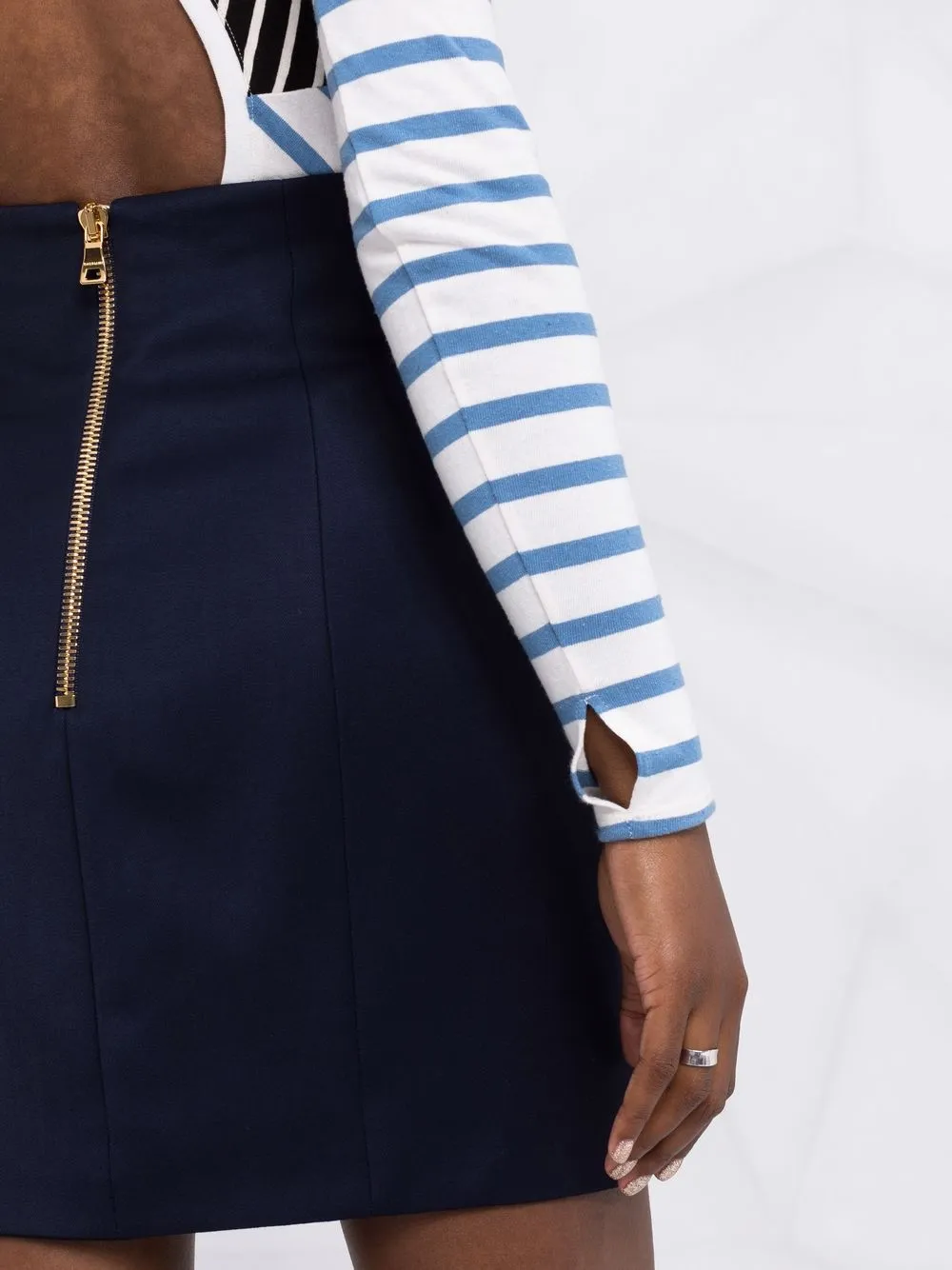 фото Balmain юбка с завышенной талией