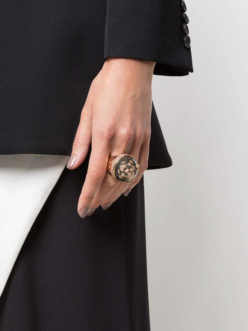 фото Dreamboule кольцо chic & shine big bang love из розового золота с бриллиантами