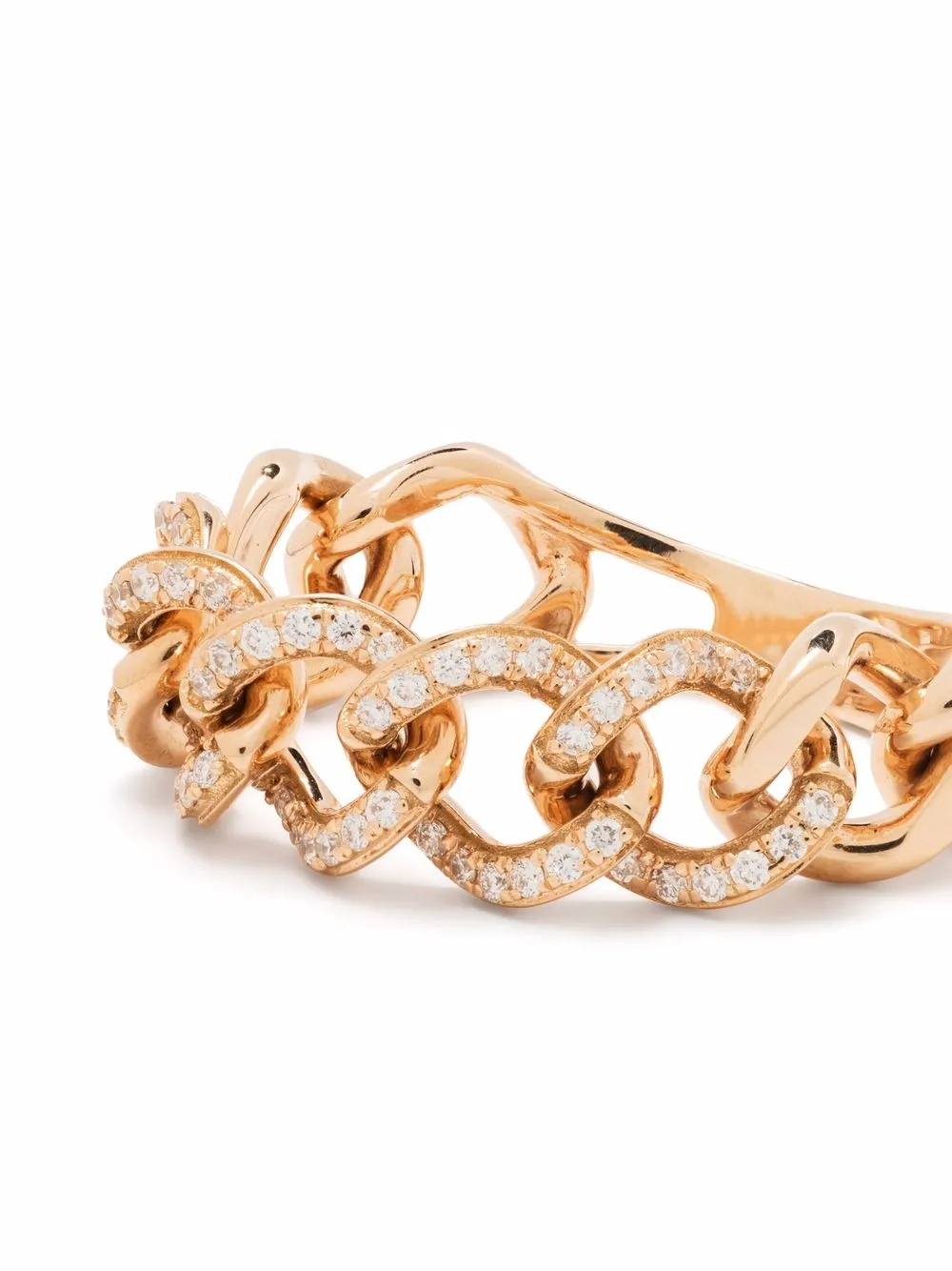 фото Djula кольцо из розового золота с бриллиантами