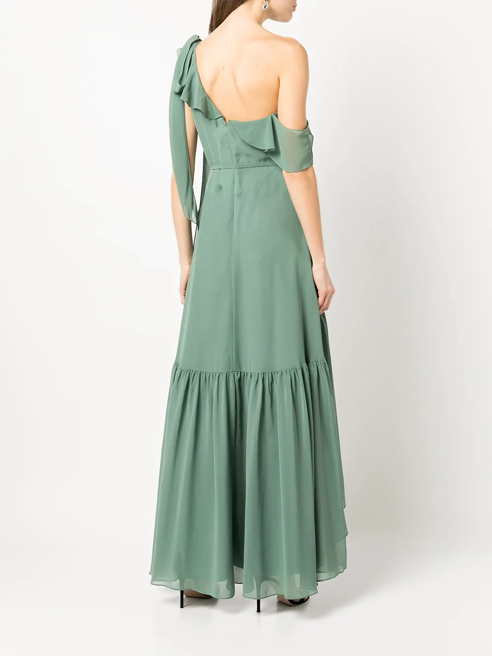 фото Marchesa notte bridesmaids вечернее платье padua на одно плечо с оборками