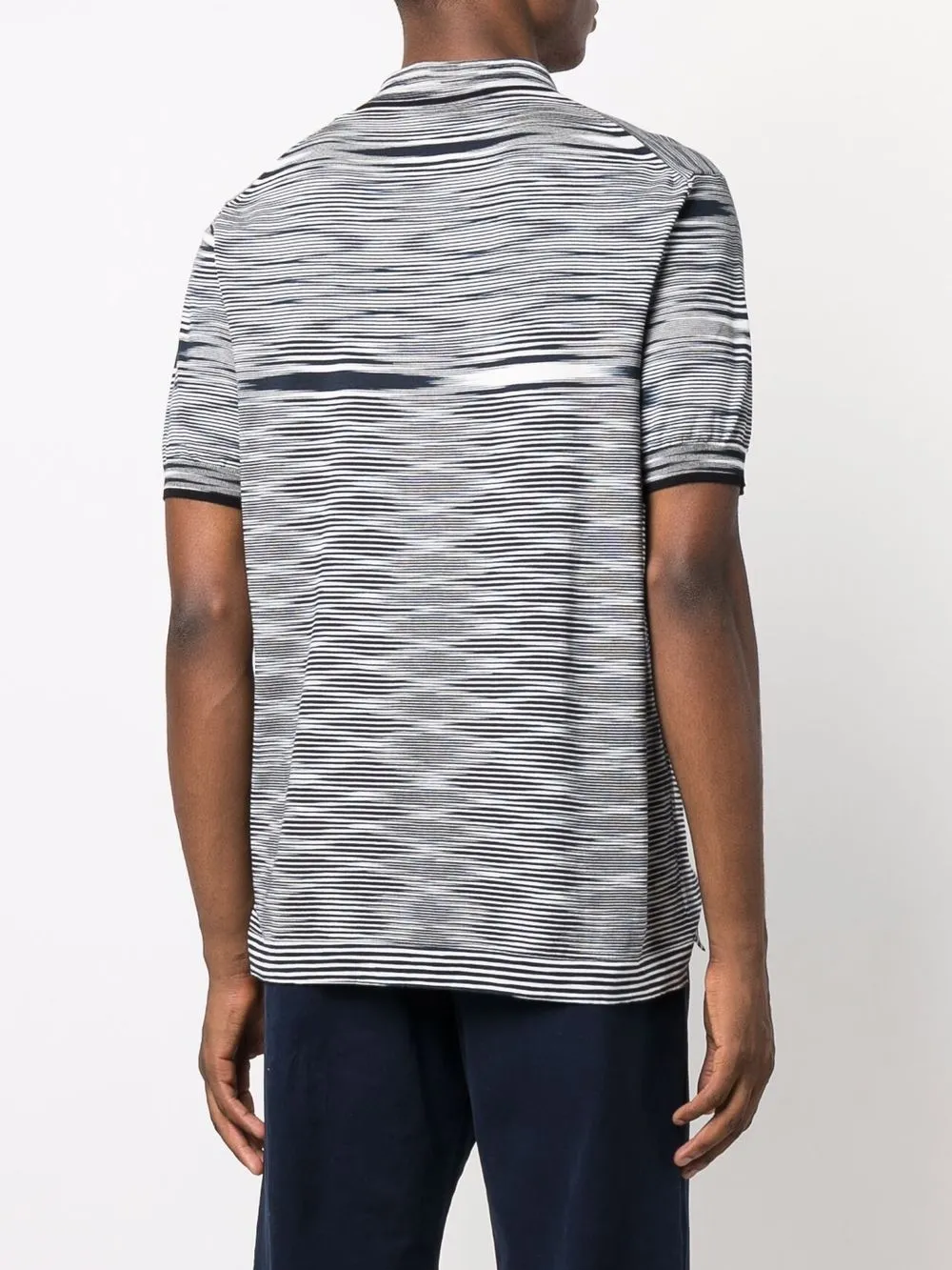 фото Missoni рубашка поло вязки интарсия