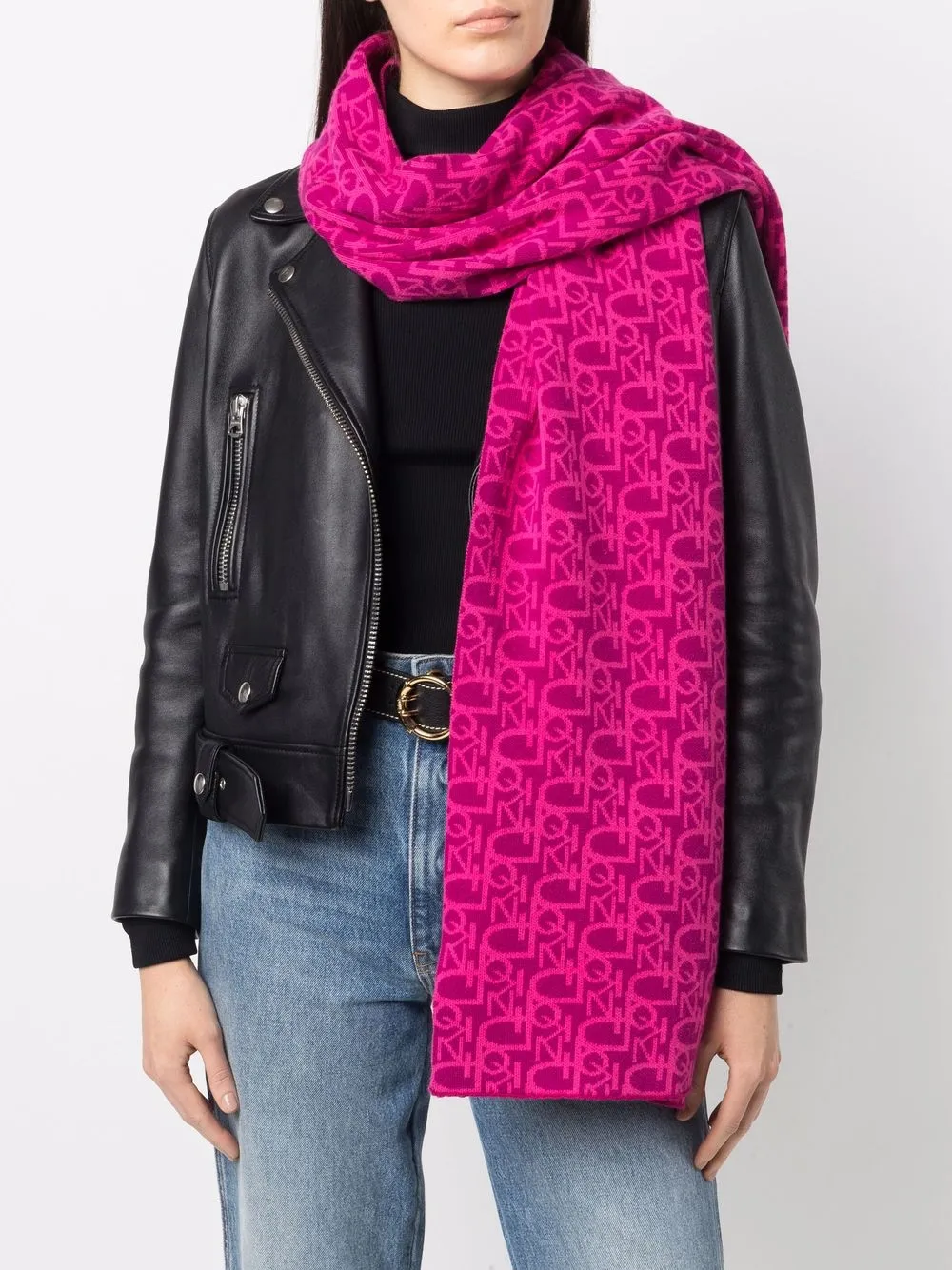 фото Pinko шарф вязки интарсия с логотипом