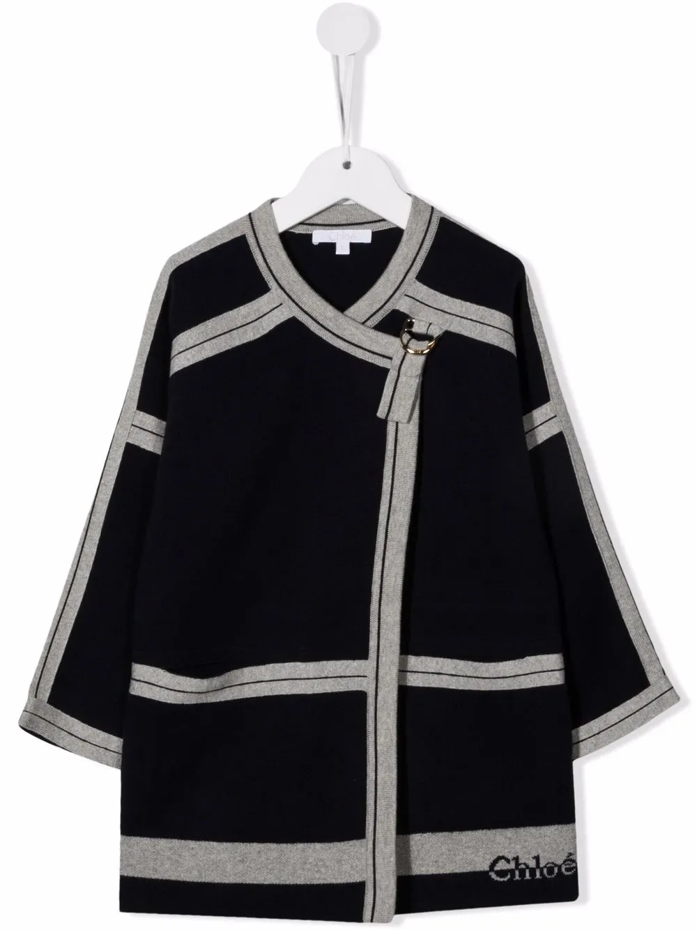 фото Chloé kids платье с контрастной окантовкой