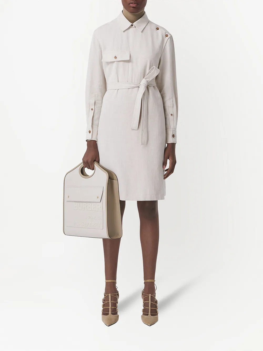 фото Burberry сумка-тоут pocket среднего размера