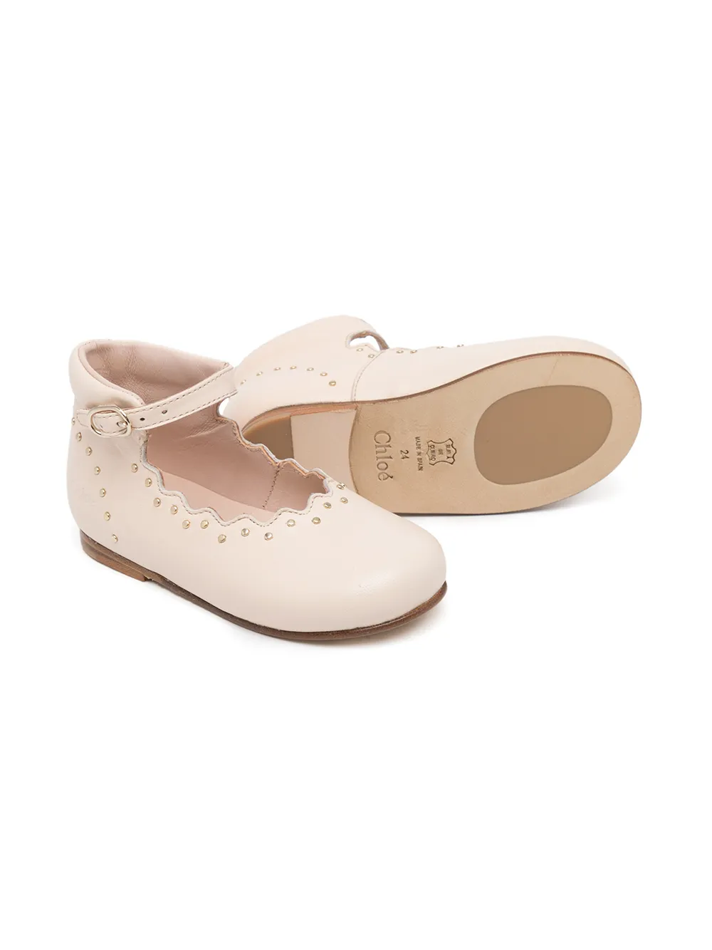 фото Chloé kids балетки с фестонами