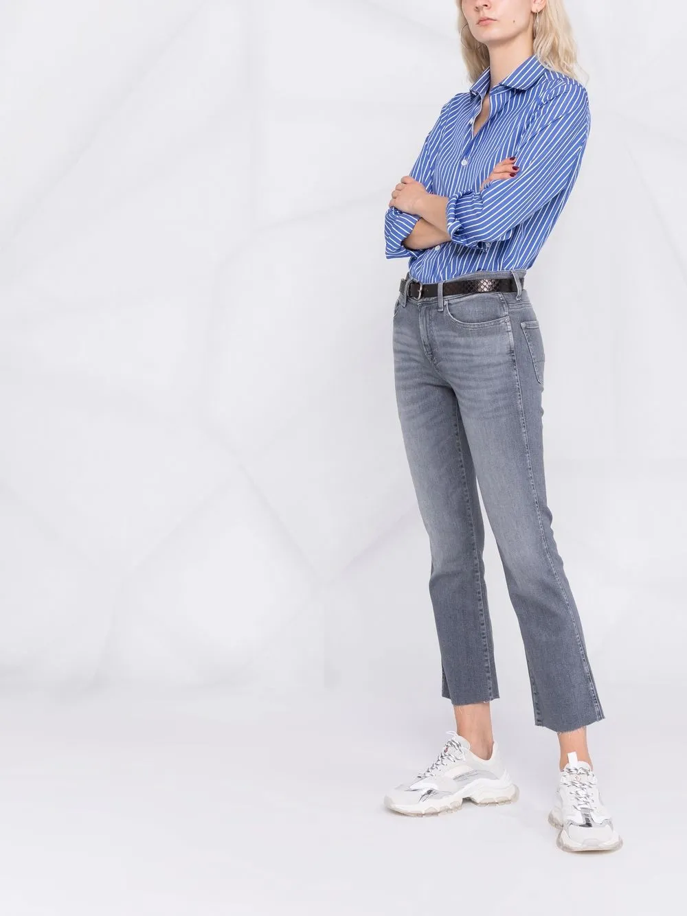 фото 7 for all mankind укороченные расклешенные джинсы