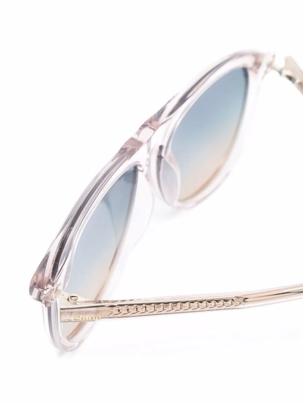 фото Chloé eyewear солнцезащитные очки в прозрачной круглой оправе