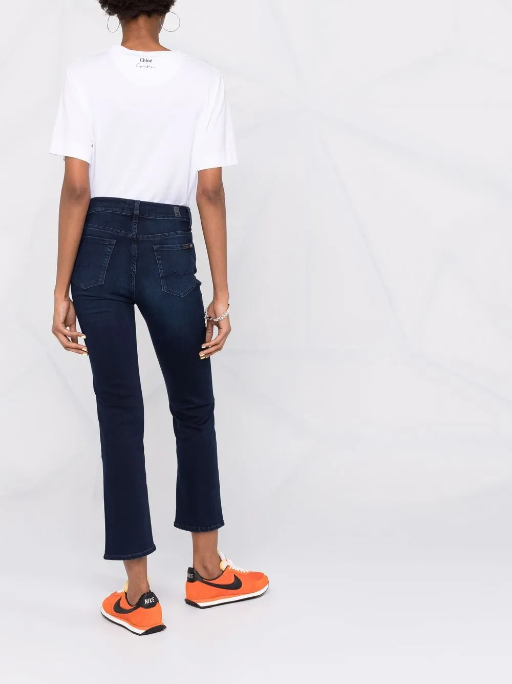 фото 7 for all mankind укороченные джинсы с завышенной талией