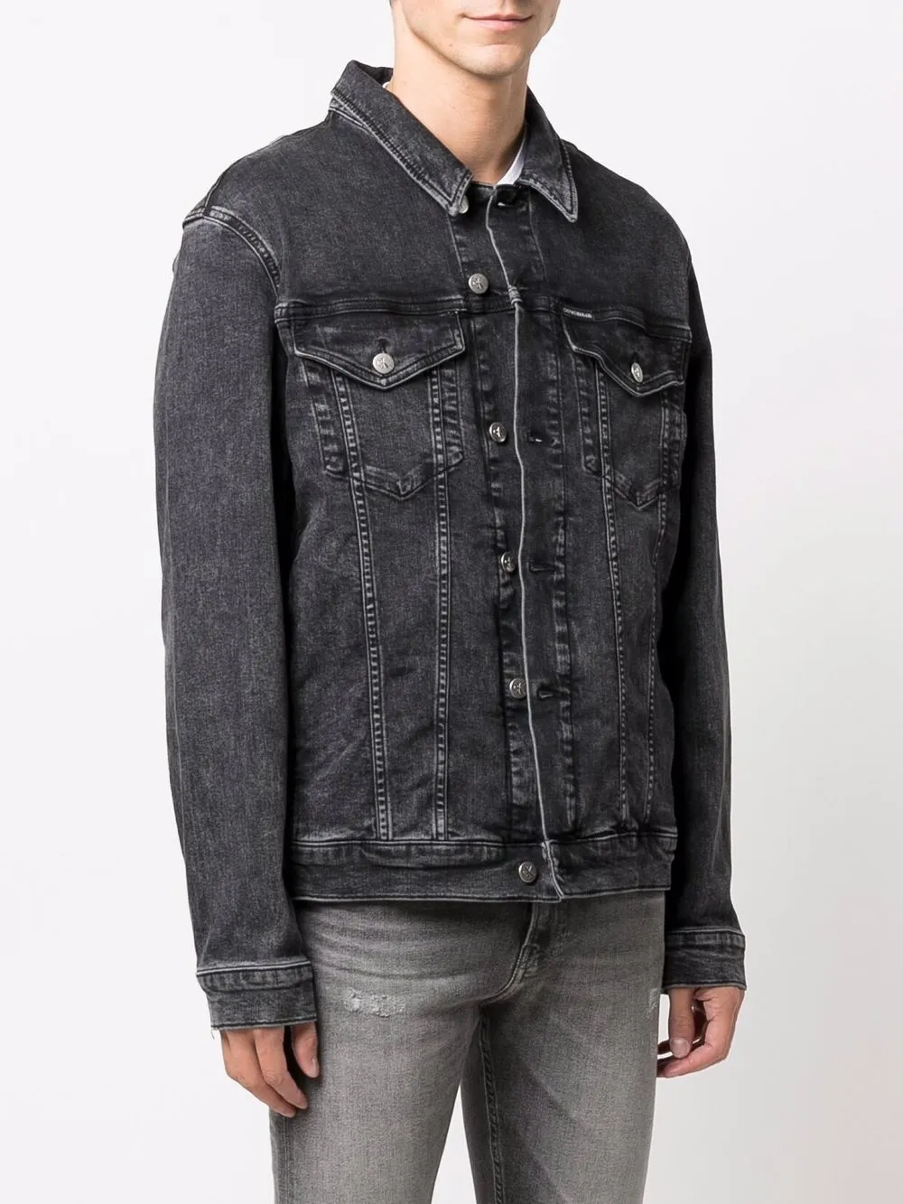 фото Calvin klein jeans джинсовая куртка на пуговицах