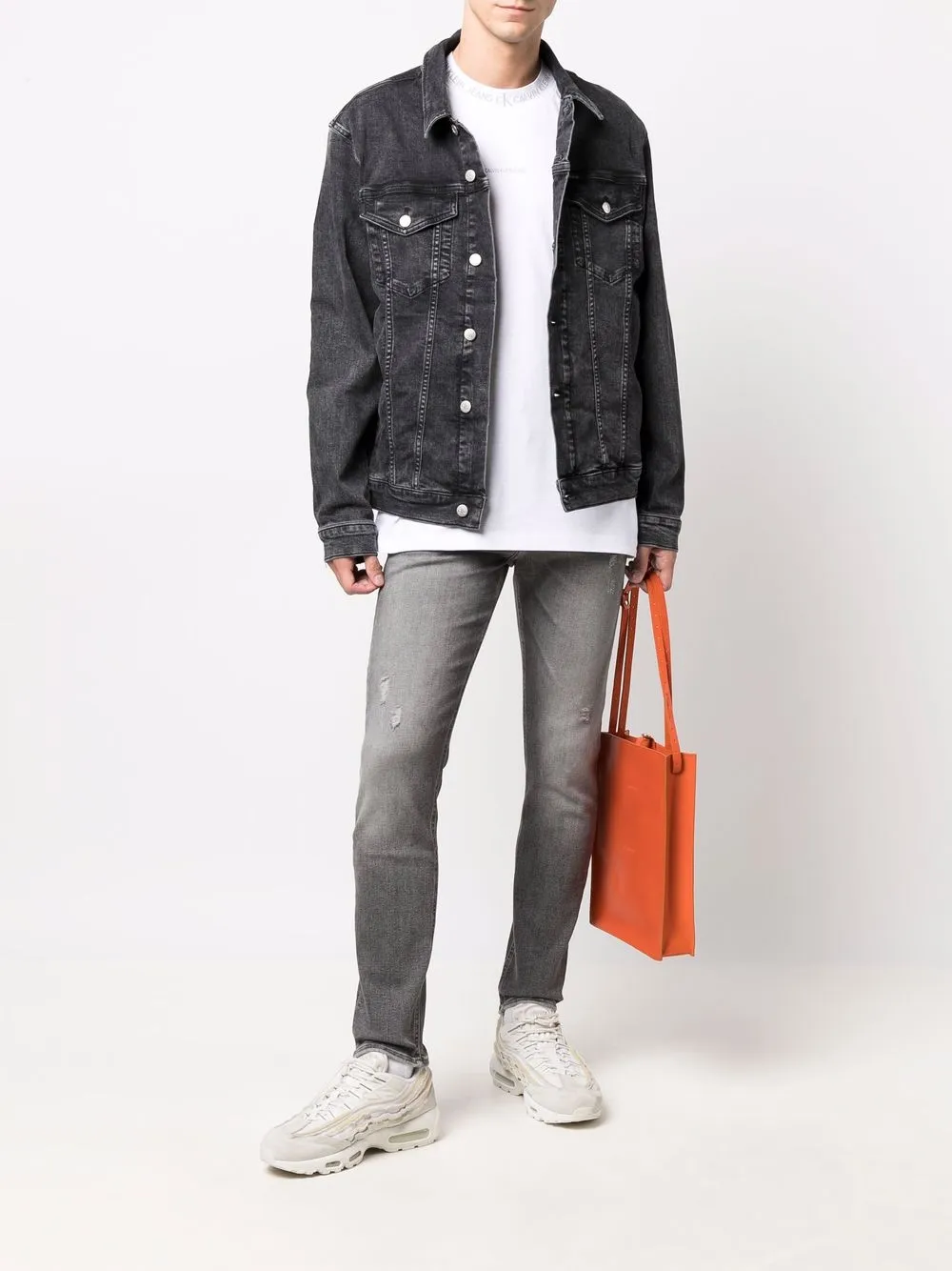 фото Calvin klein jeans джинсовая куртка на пуговицах
