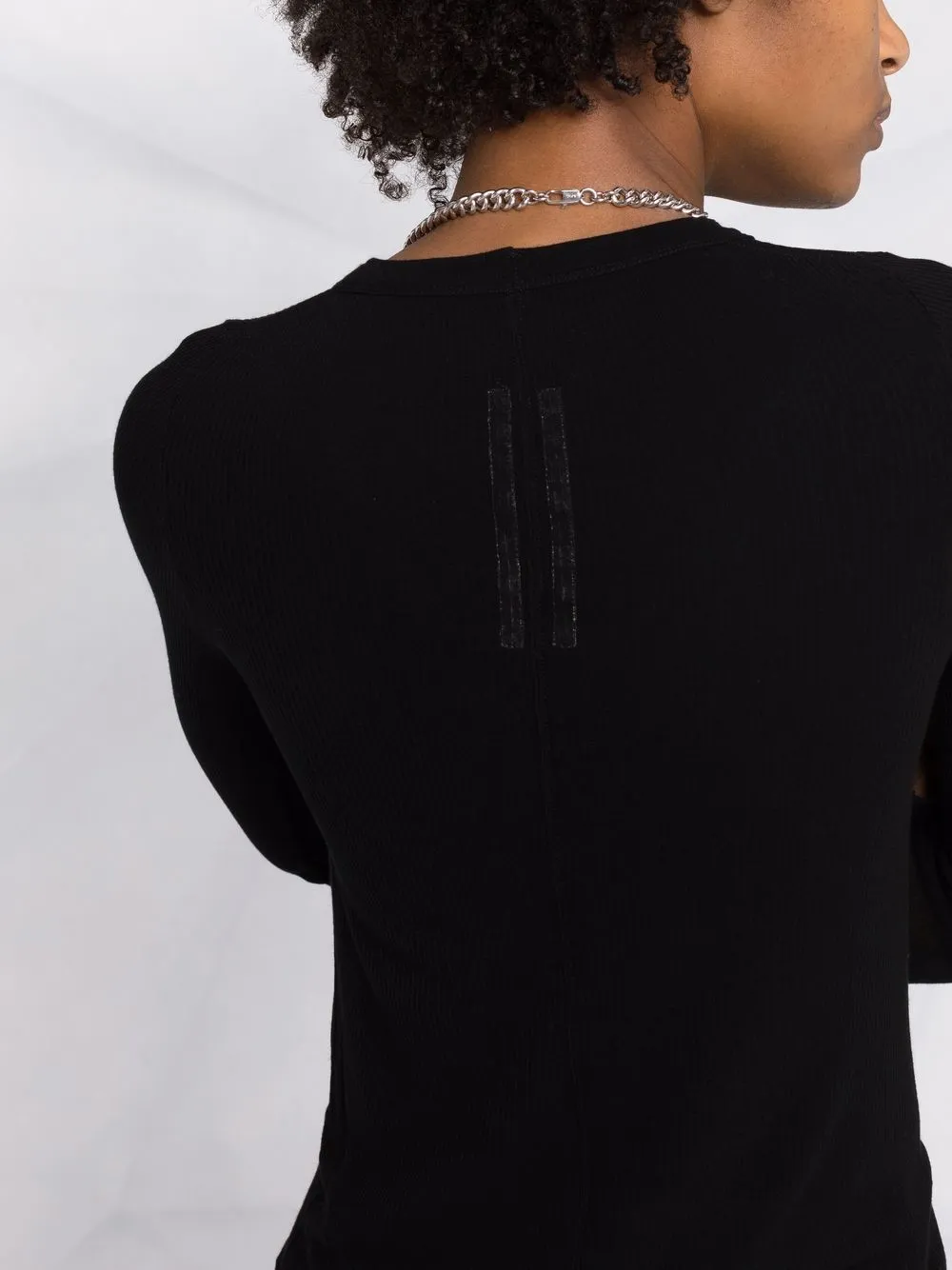 фото Rick owens drkshdw топ тонкой вязки с длинными рукавами