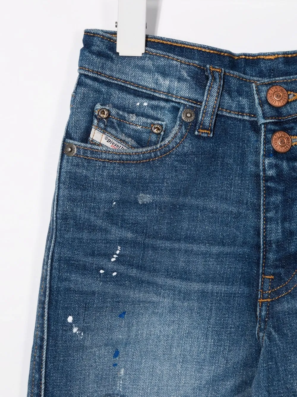 фото Diesel kids прямые джинсы средней посадки