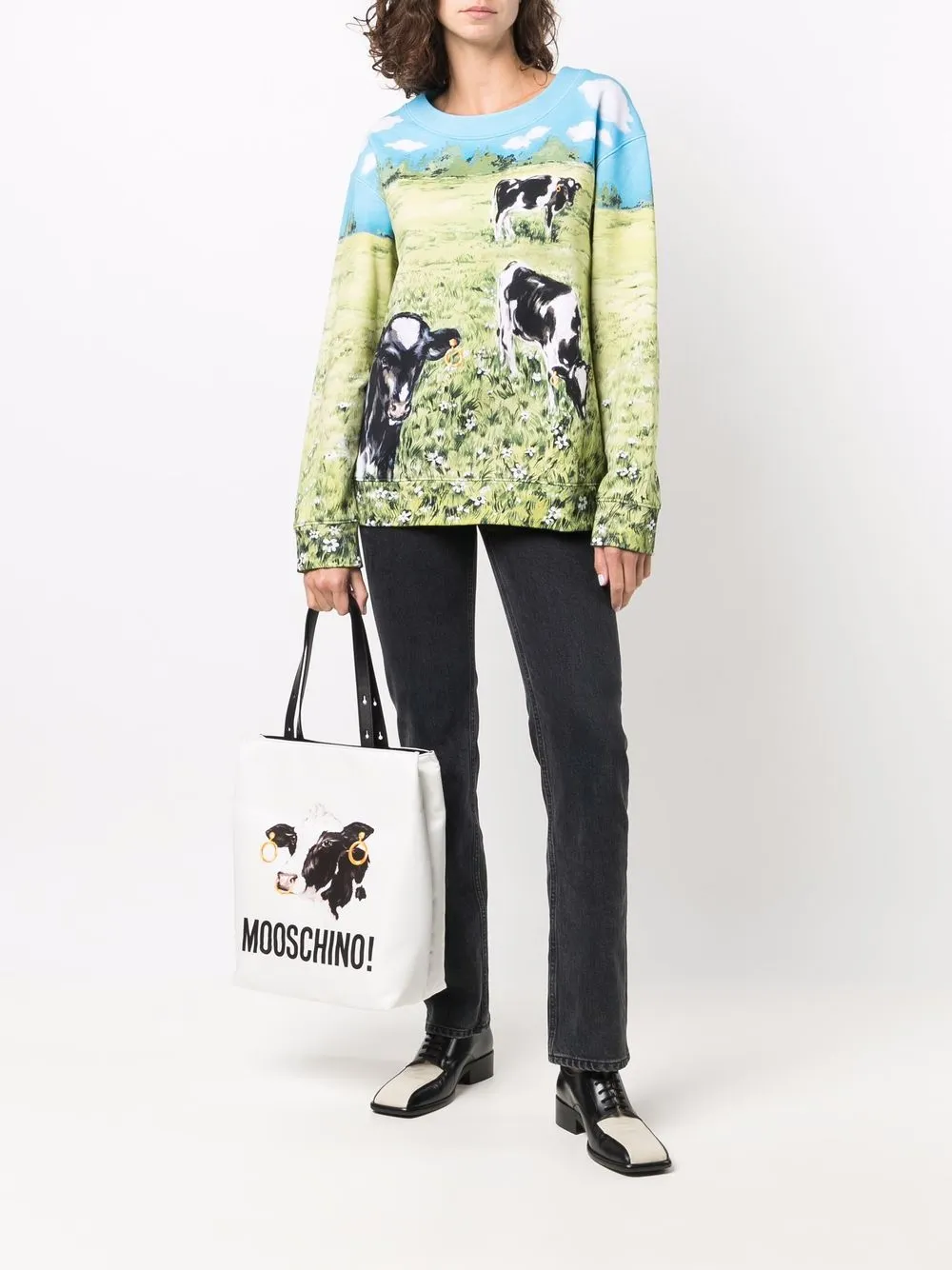 фото Moschino толстовка с принтом