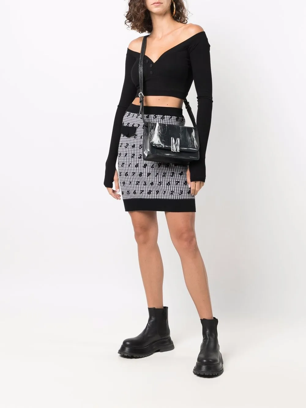 фото Moschino сумка на плечо с принтом